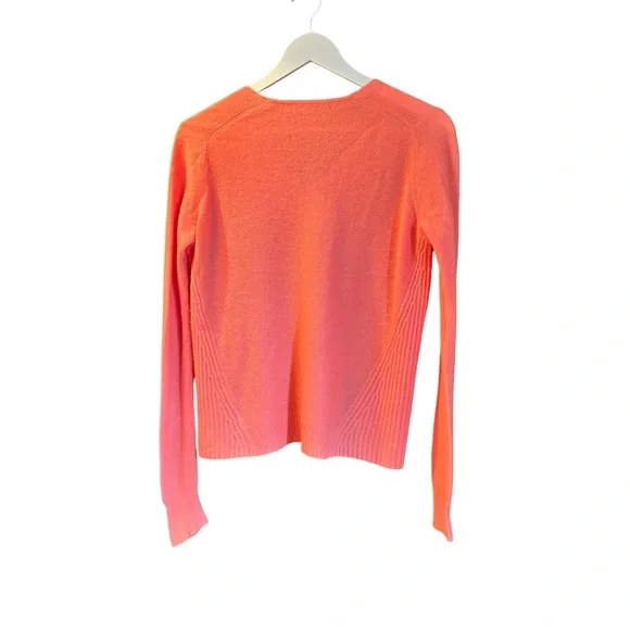 360 Cashmere Orange sweater | SZ small - Picture 3 of 7